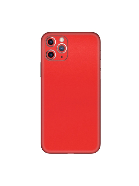 

Trendy Skins Unisex Red Solid Matte Pattern iPhone 11 Pro Max Mobile Skin