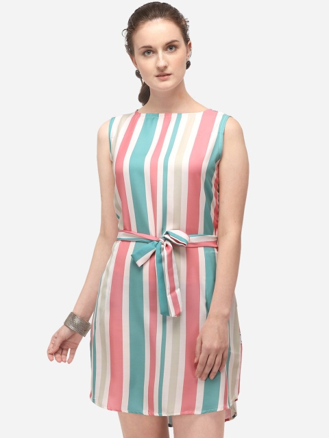 

Yuvraah Women Multicoloured Striped Sheath Dress, Multi