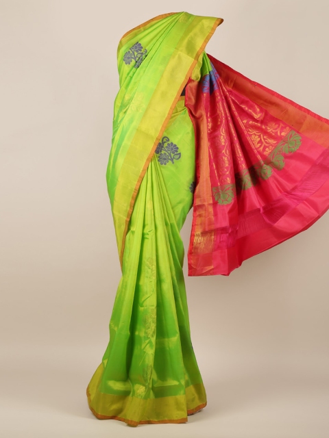 

Pothys Green & Pink Art Silk Woven Design Saree