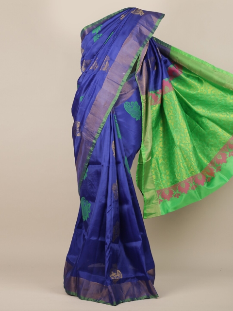 

Pothys Blue Woven Design Art Silk Saree