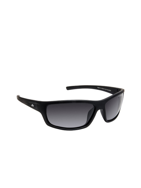 

David Blake Unisex Grey Lens & Black Sports Sunglasses UV Protected Lens M_SGDB1921