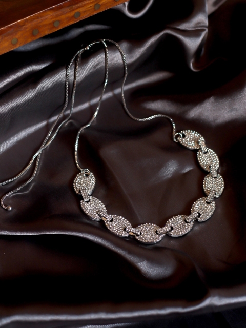 

Bellofox Silver-Toned Alloy Choker Necklace