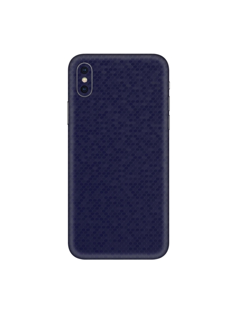 

Trendy Skins Navy Blue Honey Comb Pattern iPhone Xs Max Back Cover
