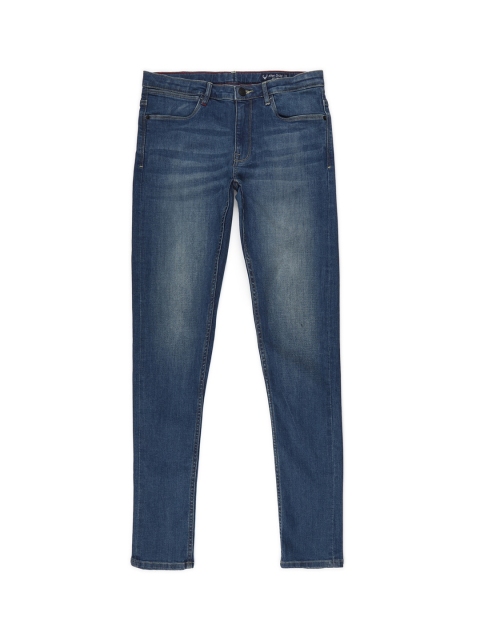 

Allen Solly Junior Boys Navy Blue Skinny Fit Mid-Rise Cotton Clean Look Jeans