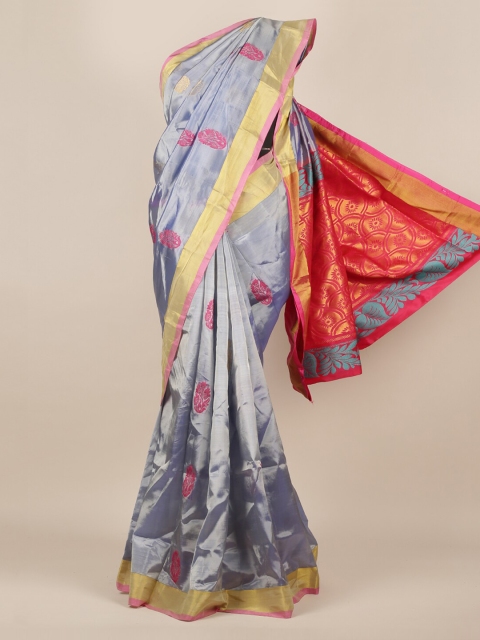 

Pothys Blue & Red Art Silk Woven Design Saree