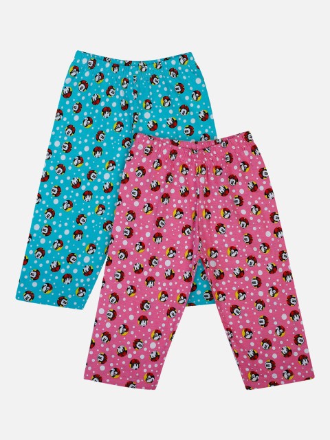 

Bodycare First Girls Pack of 2 Printed Regular Fit Capris, Pink