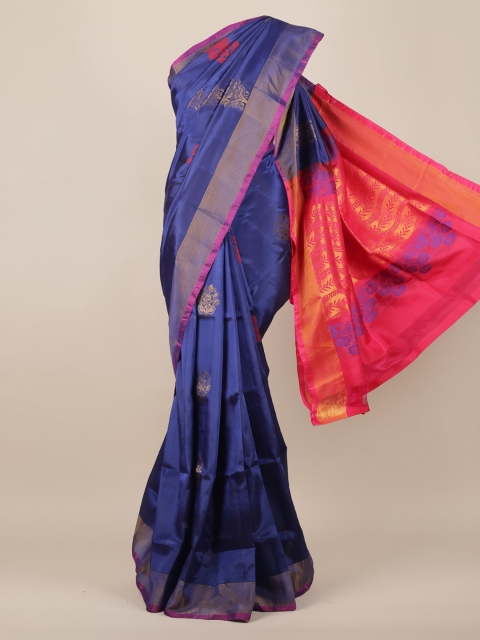 

Pothys Blue Woven Design Art Silk Saree
