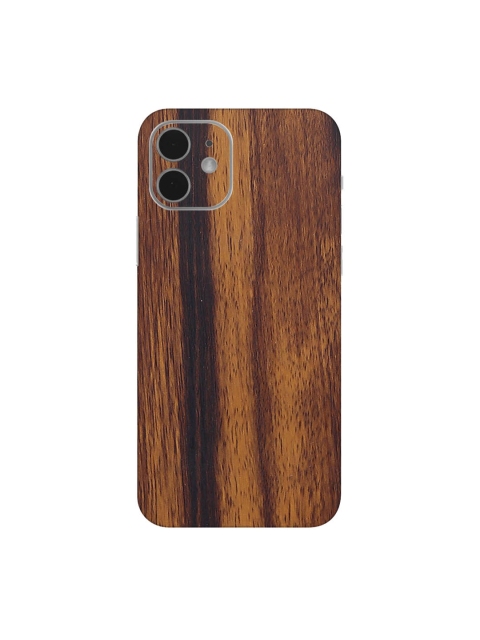 

Trendy Skins Unisex Brown Tiger Wood Pattern iPhone 12 Mini Mobile Skin