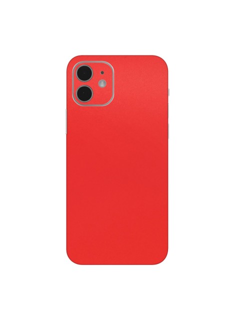 

Trendy Skins Red Solid iPhone 12 Phone Back Case