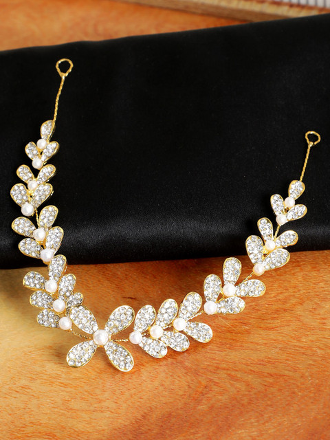 

AQUASTREET Women Gold-Toned Embellished Hairband