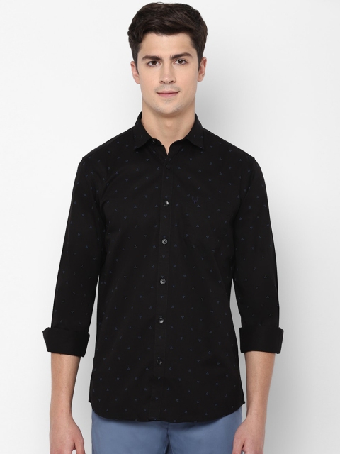 

Allen Solly Men Black Slim Fit Printed Casual Shirt