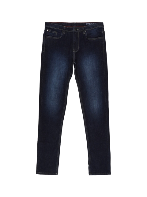 

Allen Solly Junior Boys Navy Blue Slim Fit Mid-Rise Clean Look Jeans