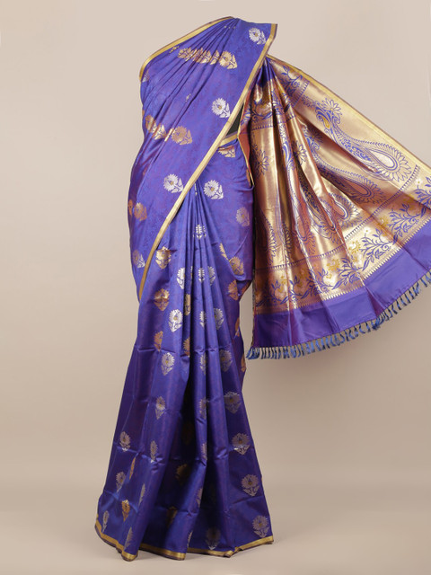 

Pothys Blue Woven Design Art Silk Saree