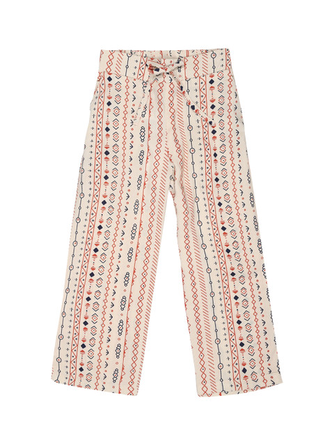 

Allen Solly Junior Girls Beige Regular Fit Printed Parallel Trousers