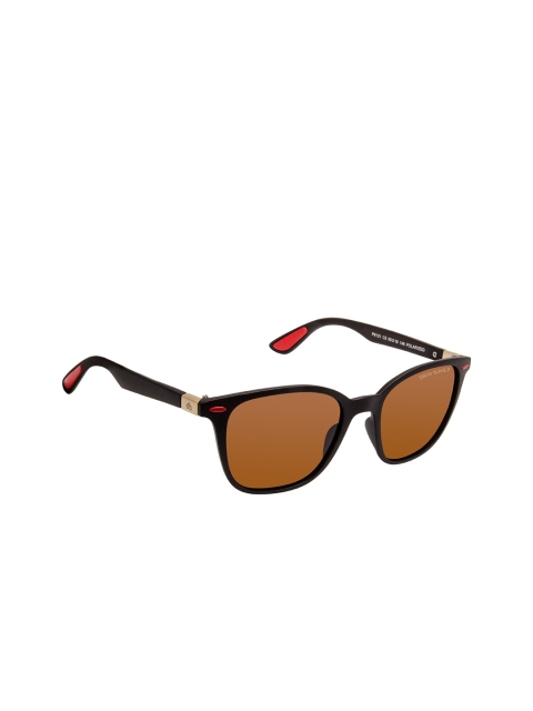 

David Blake Unisex Brown Lens Wayfarer Sunglasses with Polarised & Uv Protected Lens