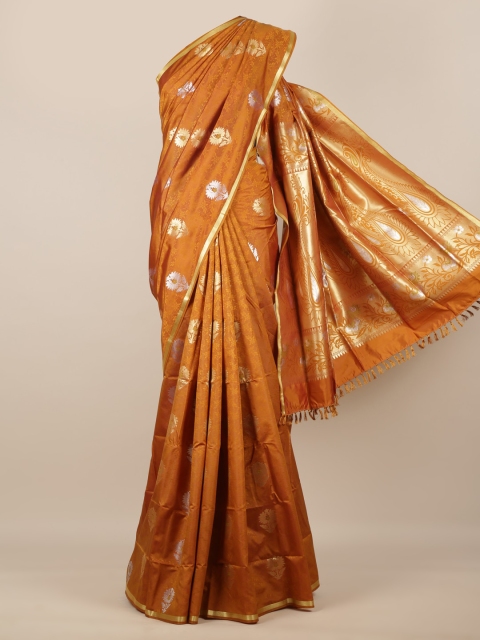 

Pothys Mustard Woven Design Art Silk Saree