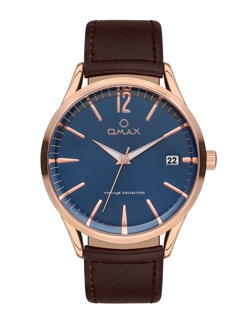 

Omax Men Blue Analogue Watch