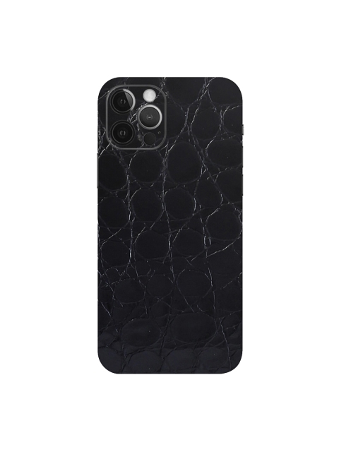 

Trendy Skins Black Crocodile Black Pattern Sustainable iPhone 12 Pro Phone Sheet Skin