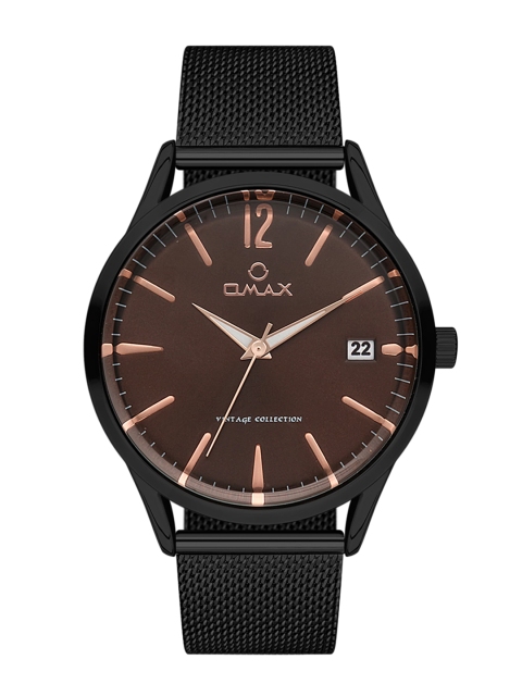 

Omax Men Brown Analogue Watch