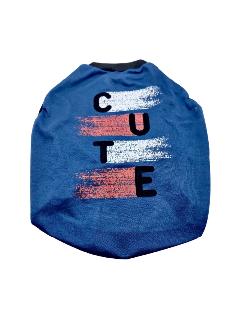

PETS EMPIRE Pink & Blue Cute Printed Summer Dog T-Shirt
