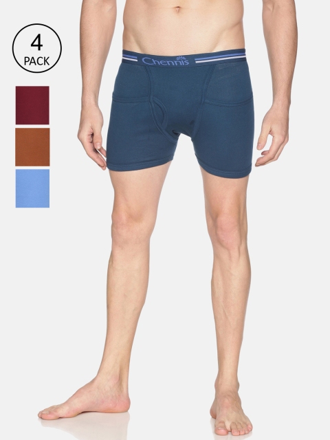 

Chennis Men Pack of 4 Trunks TSWP 01, Blue