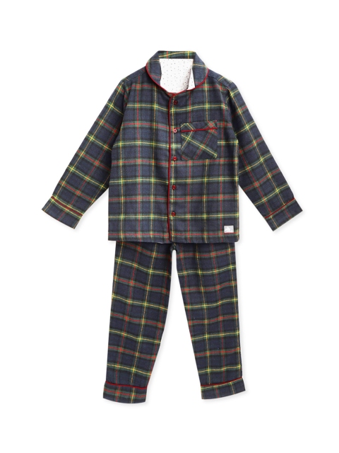 

Cherry Crumble Unisex Kids Navy Blue Checked
