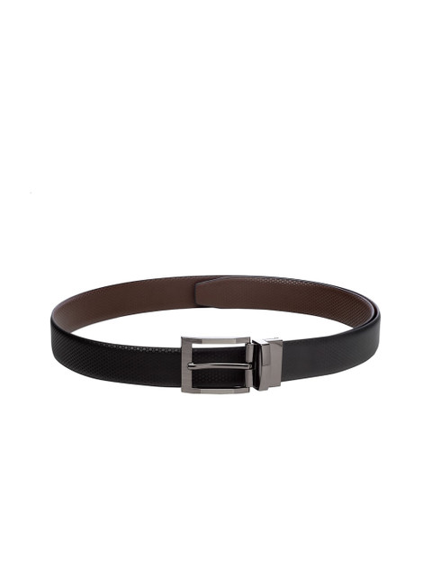 

Apsis Men Black & Brown Textured Reversible Belt