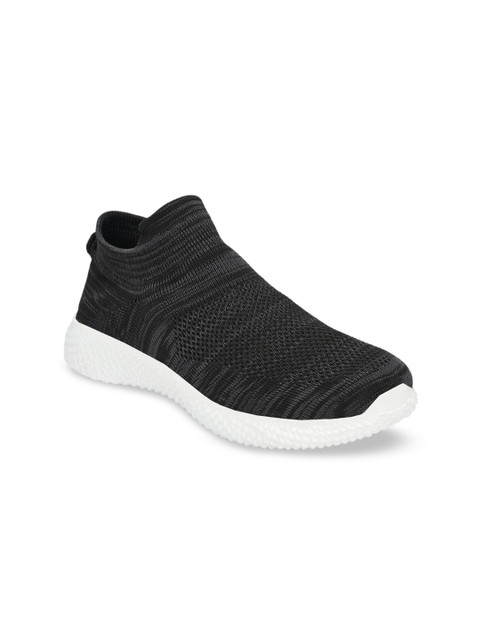 

Big Fox Men Woven Design Slip-on Sneakers, Black