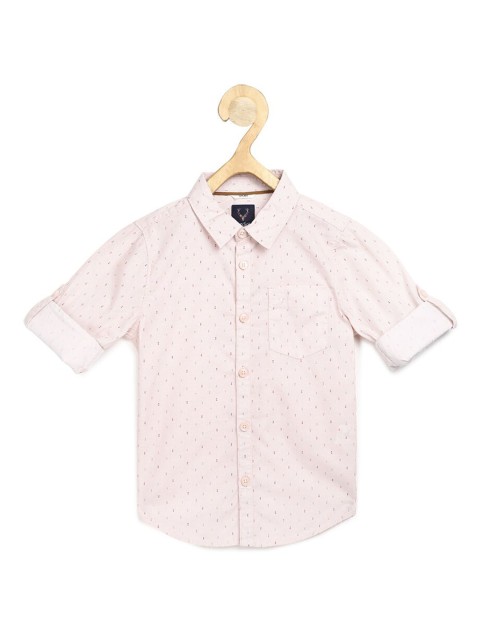 

Allen Solly Junior Boys Beige Regular Fit Printed Casual Shirt