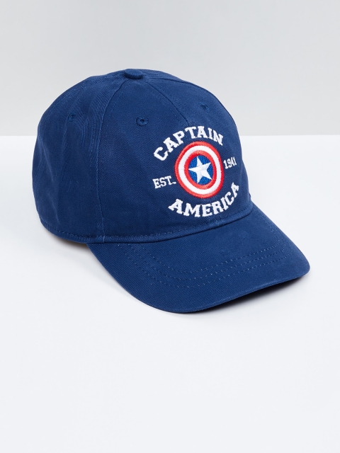 

max Boys Blue & White Embroidered Baseball Cap