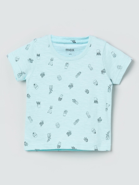 

max Boys Multicoloured Printed Round Neck T-shirt, Multi