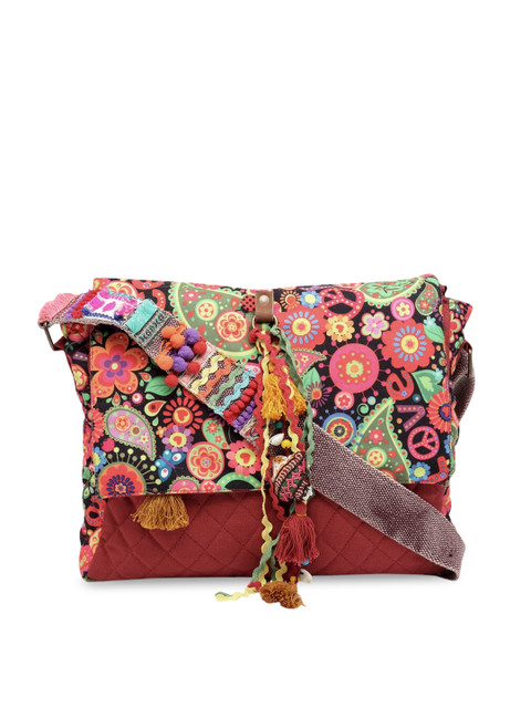

The House of Tara Multicoloured Printed Sling Bag, Multi