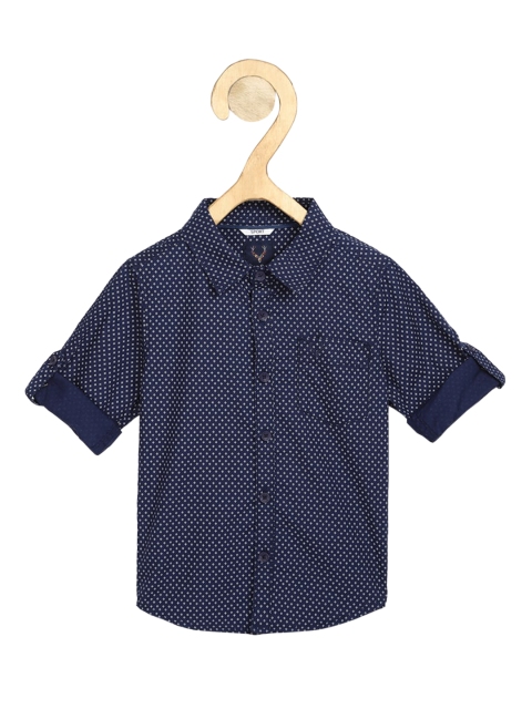 

Allen Solly Junior Boys Navy Blue Regular Fit Printed Casual Shirt