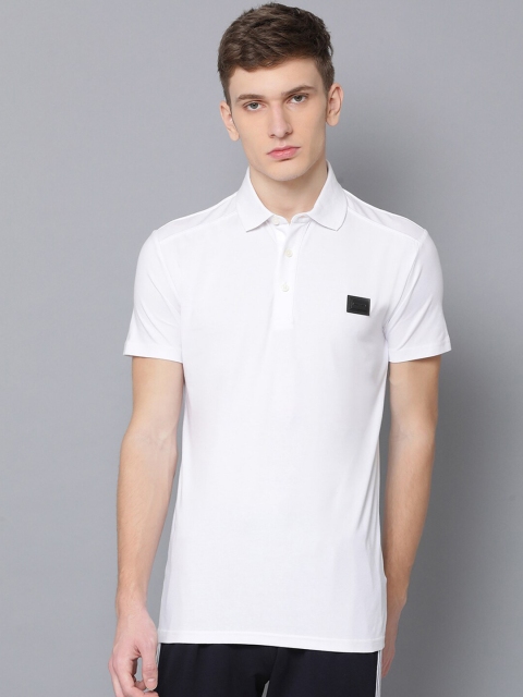 

Antony Morato Men White Solid Polo Collar T-shirt