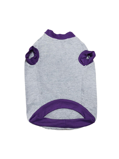 

PETS EMPIRE Grey & Purple Free Hugs for Hoomans Printed Dog T-Shirt