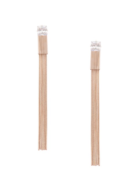 

Globus Gold-Toned Contemporary Drop Earrings
