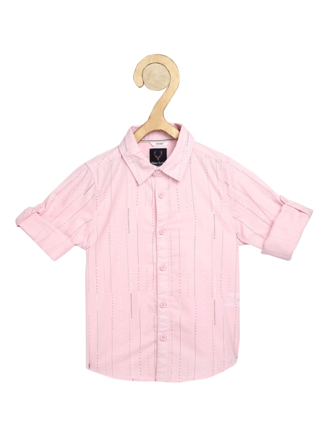 

Allen Solly Junior Boys Pink Regular Fit Striped Casual Shirt