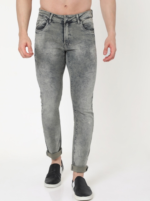 

Rex Straut Jeans Men Olive Green Slim Fit Mid-Rise Clean Look Jeans