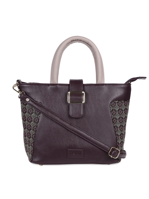 

HORRA Maroon Textured Shoulder Bag
