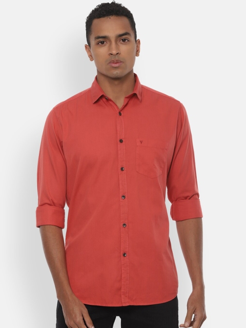 

Van Heusen Sport Men Orange Slim Fit Solid Casual Shirt