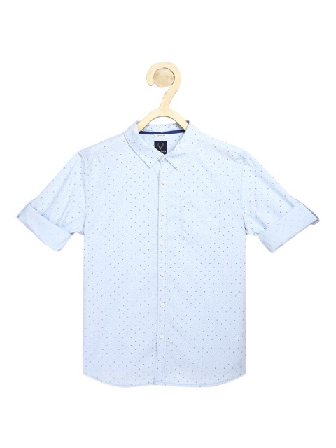 

Allen Solly Junior Boys Blue Regular Fit Printed Casual Shirt