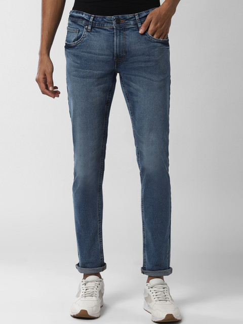 

Peter England Casuals Men Navy Blue Skinny Fit Mid-Rise Clean Look Jeans