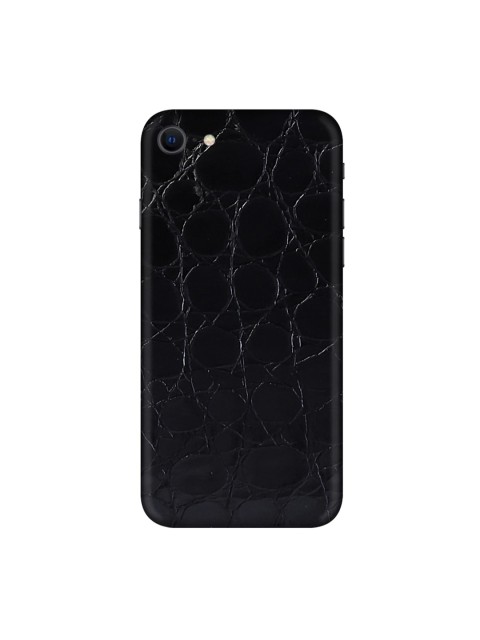 Trendy Skins Black Crocodile Pattern iPhone SE 2020 Mobile Skin