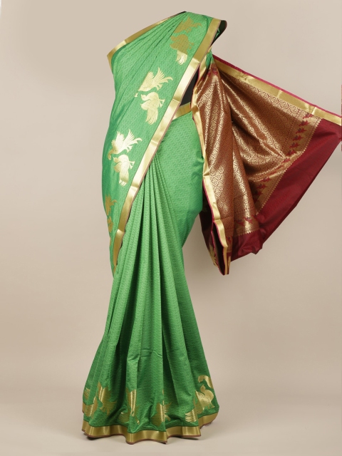 

Pothys Green Woven Design Art Silk Saree