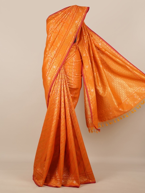 

Pothys Orange Pure Silk Woven Design Banarasi Saree