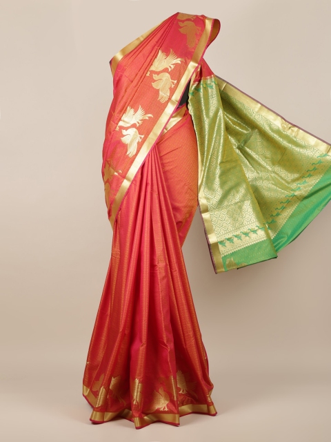 

Pothys Pink Woven Design Art Silk Saree