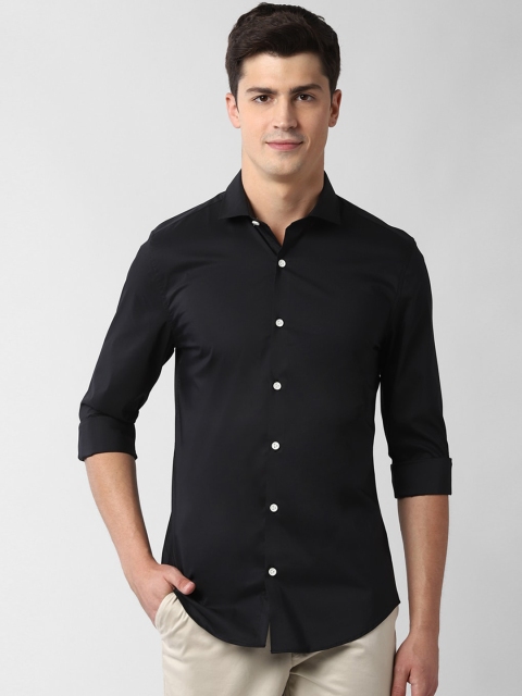 

Peter England Men Black Slim Fit Solid Casual Shirt