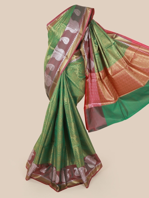 

Pothys Green Woven Design Art Silk Saree