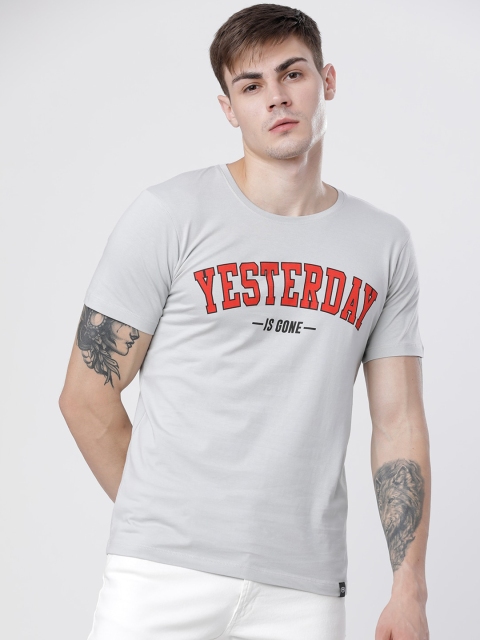 

Ecko Unltd Men Grey Printed Round Neck T-shirt