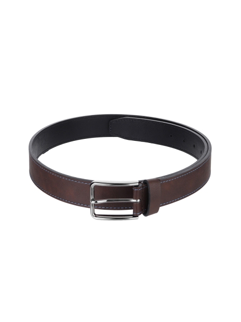 

Calligraphy Men Brown Solid Leather Belt
